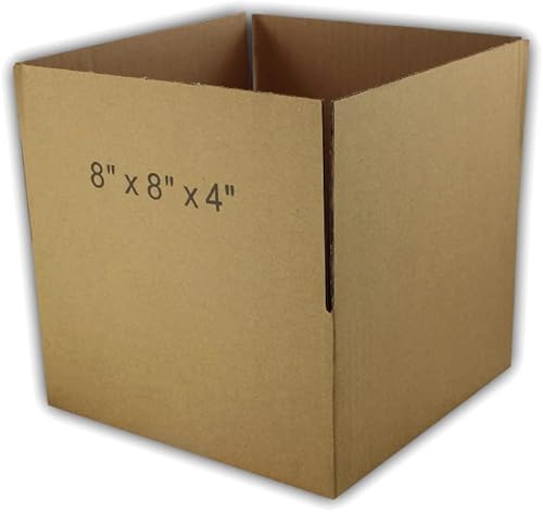 Miniatura 2 de 125 cajas de embalaje de cartón corrugado EcoSwift de 8 x 8 x 4 pulgadas, cajas de envío de mudanza, cajas de 8 x 8 x 4 pulgadas