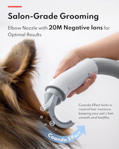 Image of HomeRunPet Dog Dryer for Grooming, 43dB Ultra Quiet Pet Blow Dryer