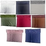 Lucky staryuan 8Pcs Muslim Inner Hijab Caps Women Under Hijab Beanie Breathable Undercap Tube Bonnet (US, Numeric, 6 3/4, 7 1/4, Multicolors)
