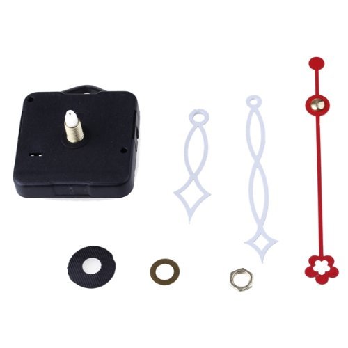 Movimento + Lancette Minuti Bianco Secondi Rosso Ricambi Orologio Accessori