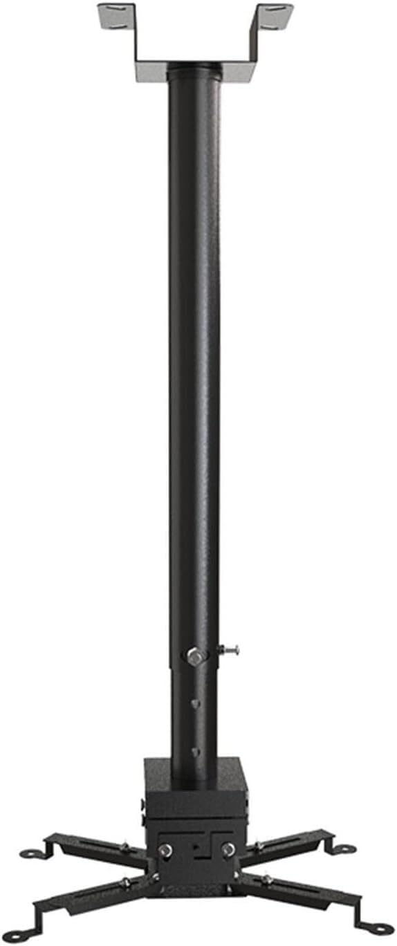 HPTHLY Tv Mount Stands Adjustable Ceiling Projector Bracket Ceiling Multifunctional Extended Adjustable Telescopic Fixed Hanging Hanger,Black-0.5 (Black-0.5)
