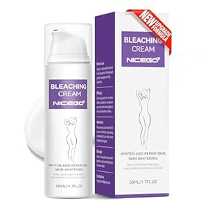 Bleaching Cream for Women – Intimate Skin Care Lightening Cream for Intimate Areas, Private Parts, Underarms, Knees, Elbows, Inner Thighs, Bikini Areas–Dark Spot Remover for Face–1.7 Fl Oz