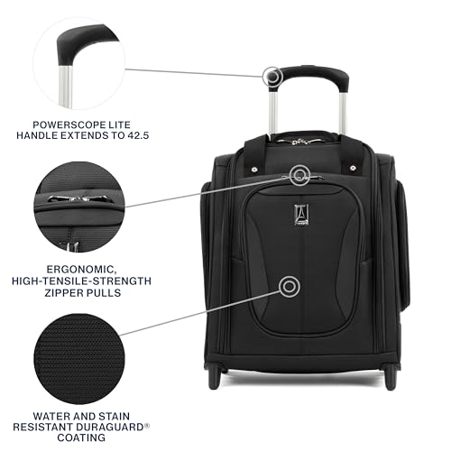 Travelpro TP8008S7701 Tourlite Softside Lightweight Rolling Underseat Compact Carry-On Upright 2 Wheel Bag thumb #2