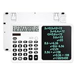 Yanmis Wissenschaftlicher Taschenrechner mit 7-Zoll-Notizblock und Stift, 12-stelliges Großes...