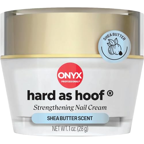 Onyx Professional Hard as Hoof Nail Strengthening Cream, Shea Butter Scent - Nail Growth &...