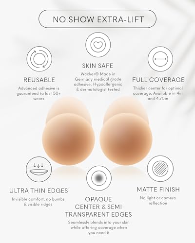 NOOD New York Women's No-Show Extra Lift Pads3