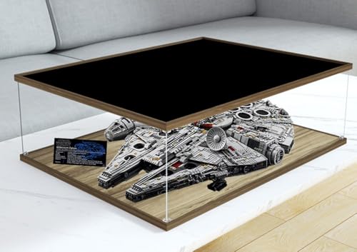 Vitrina Acrílico Compatible con Le-go 75192 Millennium Falcon, Caja Exhibición Transparente Prueba Polvo (Solo Vitrina) B,3mm Vitrina Acrílico Compatible con Le-go 75192 Millennium Falcon, Caja Exhibición Transparente Prueba Polvo (Solo Vitrina) B,3mm
