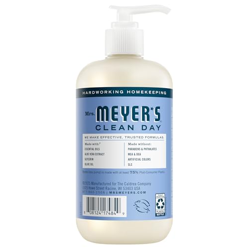 Image of MRS. MEYER'S CLEAN DAY Hand Soap, Bluebell Scent, 12.5 Fl Oz Bottle