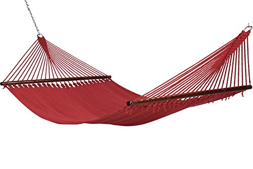 Jumbo Caribbean Hammock - 55 Inch - Soft-Spun Polyester (Red) #TOP2