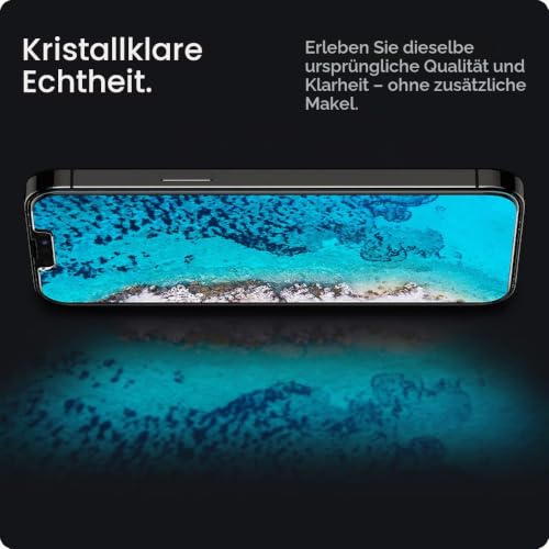 Spigen EZ Fit Schutzfolie [2 Stück] für iPhone 14 Plus, iPhone 13 Pro Max – Ansicht 5