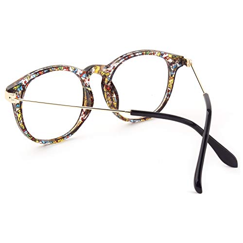 Image of GQUEEN Fake Non Prescription Glasses Clear Lens for Women Men Oversized Frame UV400 Protection, 201581