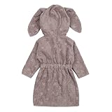 Müsli by Green Cotton Baby - Mädchen Bathrobe bunny, Rose Wood, 98 EU