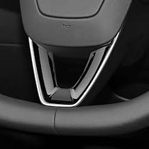 Tesla Model Y Juniper/Standart 2025+ ile Uyumlu Direksiyon Alt U- ekilli Dekoratif  er eve Trim, ABS Plastik, Mat Karbon/Parlak Karbon/Piano Black Piano Black