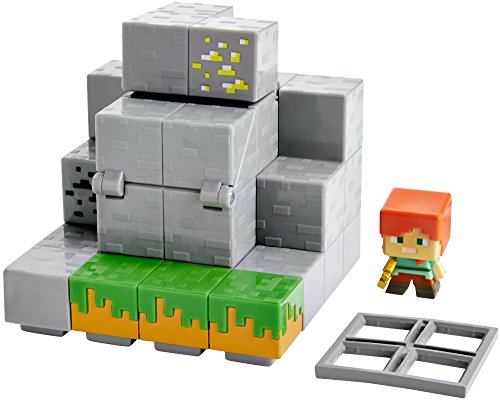 Mattel Minecraft Mini Figure Waterfall Wonder Environment Set