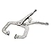 Aexit Silver Tone Pliers Adjustable Spring Loaded C Type Clamp Vise Grip Locking Welding Pliers Snap-Ring Pliers 9