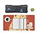 Cat Lying on The Box Desk Mat Non-Slip Laptop Writing Pad Large Keyboard Mousepad with Rubber Base 23.6
