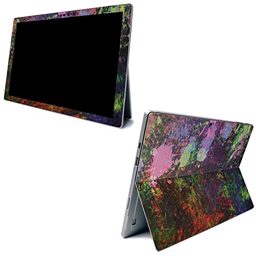 Image of MightySkins Carbon Fiber Skin for Microsoft Surface Pro 7 - Paint Drip | Textured Carbon Fiber Finish | Easy to Apply, Remove, and Change Styles | Made in The USA