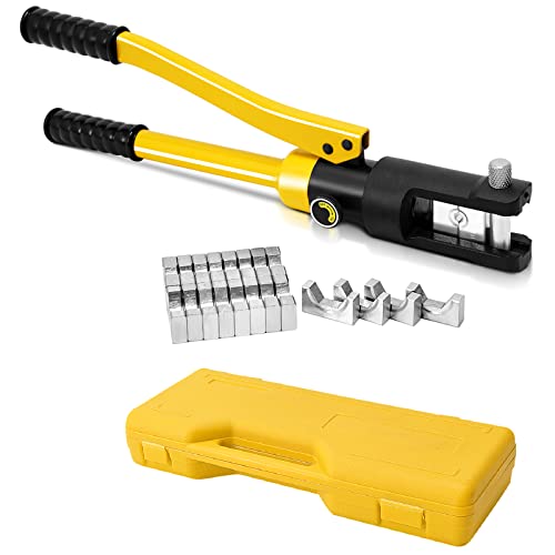 GiantexUK Hydraulic Crimper Set, 16 Tons, 11 Dies