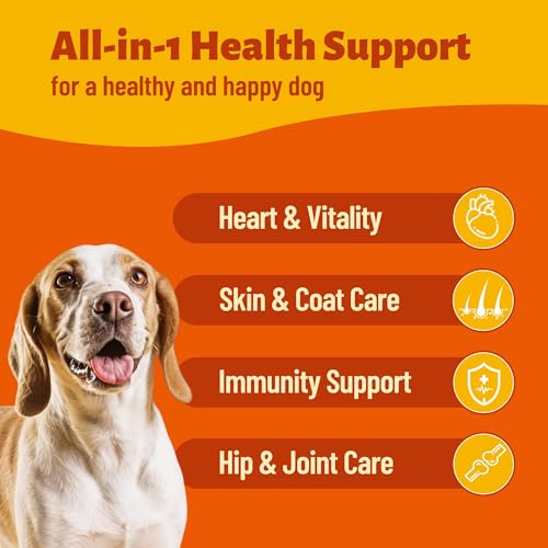 220g Vitamins Supplements and Taurine for Dogs - Multivitamin for Dog Chewables with Glucosamine,Omega 3,MSM - Support Hip & Joint,Skin and Coat,Immunity,Digestive Health - Image 5