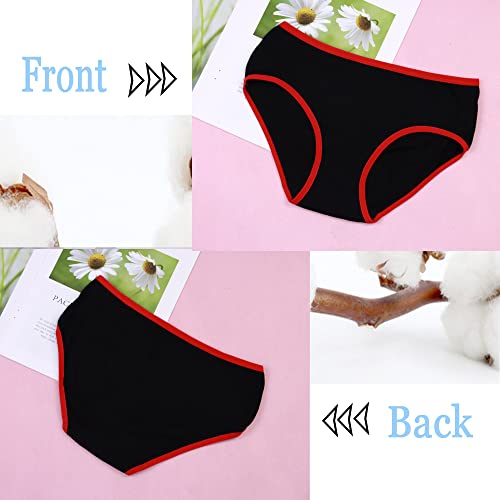 Boboking Girls Underwear Cotton Soft Briefs Panties For Teens Mixed Color Size 12 #TOP4