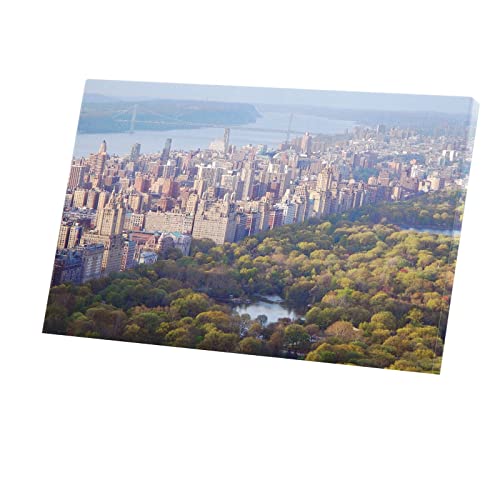 Tableau Central Park et Golden Gate Bridge toile imprimée 96x60 cm