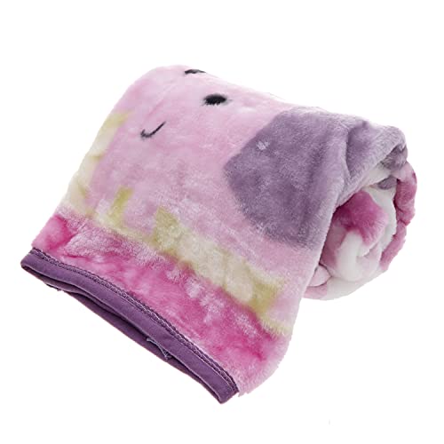 Image of Fleece Plush Soft Throw Blanket - Lightweight Crib Blanket for Baby Bed Lounger - Fuzzy Warm Cozy Toddler Blanket for Daycare Preschool Naptime, 43 inch X 30 inch (Elephant Hippo)
