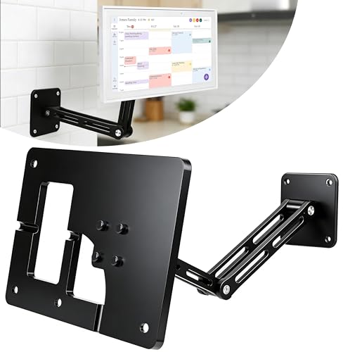 for Skylight 15 Inch Calendar Wall Mount - Adjustable Bracket Holder for Skylight 15 Inch Calendar Accessories with 12 Extension Arm & Tilt Supports Both Portrait & Landscape Installation