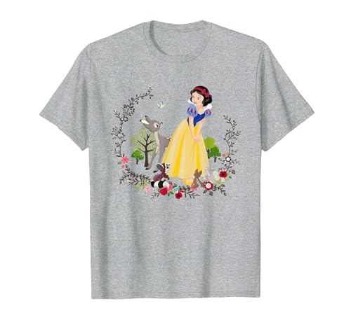 Disney Snow White And Her Forest Friends T-Shirt, Men, Heather Grey, 5X-Large