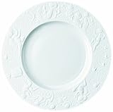 sehr edle Optik Rosenthal - Zauberflöte Frühstücksteller Weiß Ø 22 cm Design: Björn Wiinblad