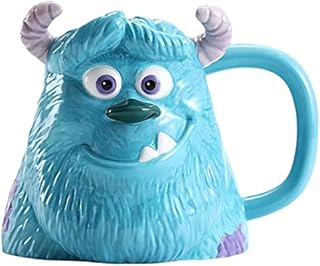 Caribou Living 3D Monsters Inc Mike & Sully Mug Cup Novelty Design for Hot Drinks Coffee Tea Hot Chocolate (Sully)