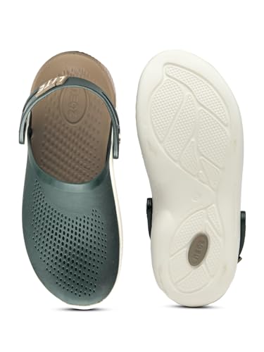 Image of URJO Italia Meta Men's & Boys' Casual Clogs /Sandals | Soft Sole, Waterproof & Lightweight | Comfortable, Extra Soft & Stylish with Adjustable Back Strap | Indoor & Outdoor Everyday Wear (URJO by Neoz)