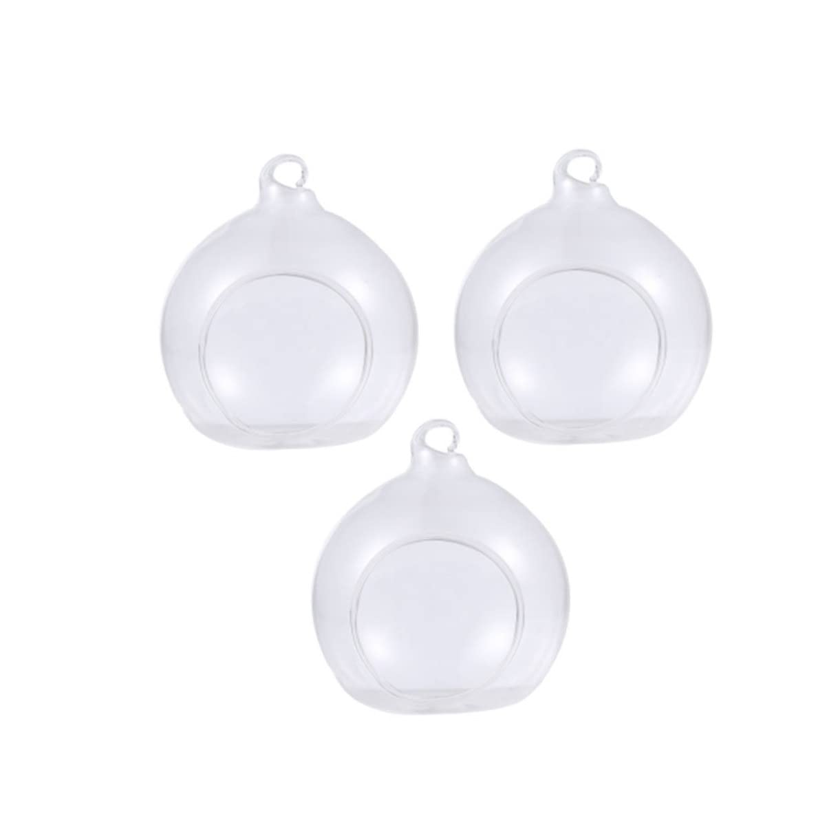 ABOOFAN 3piezas Bolas Navideñas Transparentes de Diseño de Agujero para Colgar como Adornos Colgantes para Decoración de Ventana