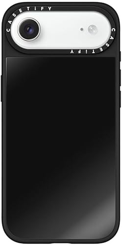CASETiFY Funda de espejo para iPhone Air [Reflejante/Compatible con Magsafe / Protección contra caídas de 4.9 pies de grado militar 1X] - Negro