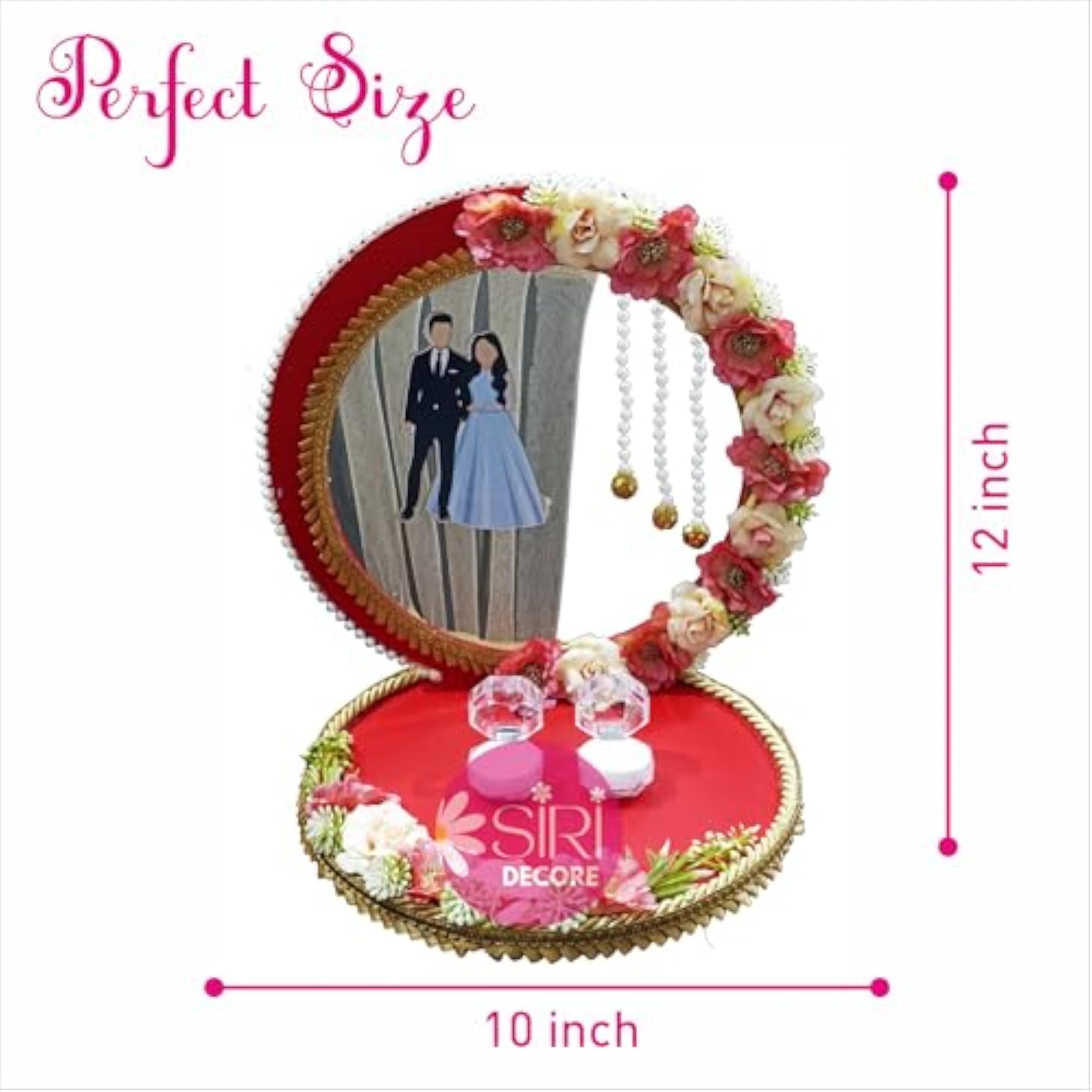 MDF Base Platter for Engagement Ring Ceremony, Wedding Decor