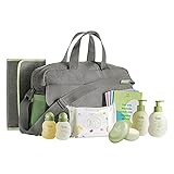 Kit de Banho Natura - Mamãe e Bebê com Bolsa + Trocador