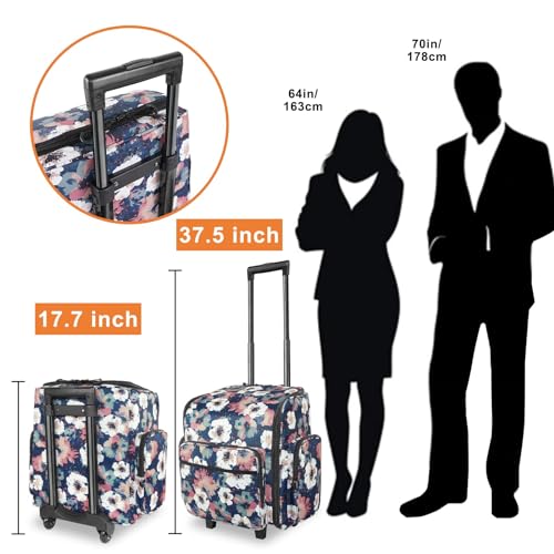 YOREPEK Large Rolling Craft Bag