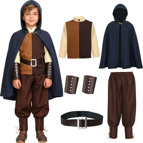 Disfraz medieval completo para niños talla 150 miniatura 1