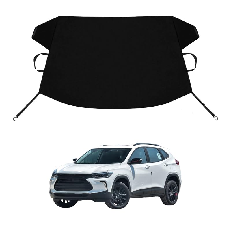 Image of Trax Custom Windshield Cover for Ice and Snow Che-vy Trax Heavy Duty 600D Oxford Fabric Windshield Protector Fit Waterproof Hail Frost Cover Winter Car Accessories