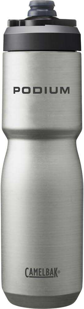 CamelBak Podium Steel Insulated Stainless Steel Bike Water Bottle Stainless, 22oz