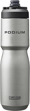 CamelBak Podium Steel Insulated Stainless Steel Bike Water Bottle, LongLasting Cold Hydration for Cycling Performance, 22oz, Stainless