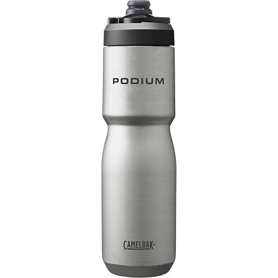 CamelBak Podium Steel Insulated Stainless Steel Bike Water Bottle, Long‑Lasting Cold Hydration for Cycling Performance, 22oz, Stainless