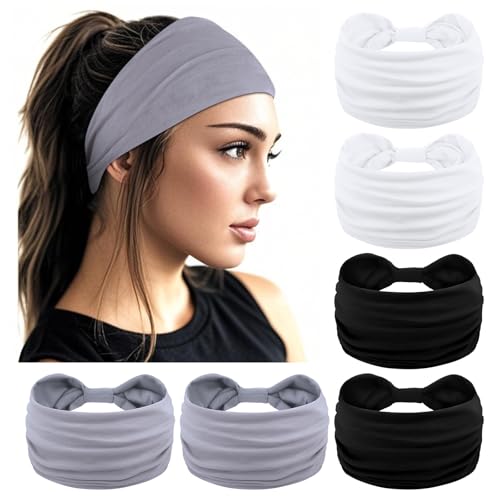 YARIEW Wide Headbands for Women, Non Slip Elastic Head Bands Stretch