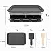 Raclette 8 Personen Grillplatte Antihaftbeschichtet Raclette Grill 4 6 Personen mit 8 Mini Raclette Pfännchen & 4 Holzspatel Stufenlos Regulierbare Temperatur 1500W Edelstahl