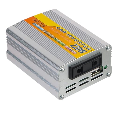 USB Voltage Transformer DC 12V To AC 220V 220W Power Inverter Conversion USB Battery Clip Car Mounted Solar Inverter Portable