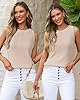Arach&Cloz 2025 Womens Cashmere Tank Tops Summer F... #1