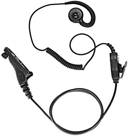 Motorola Radio Earpiece 5-Pack - G-Shape Surveillance Headset With Mic & PTT