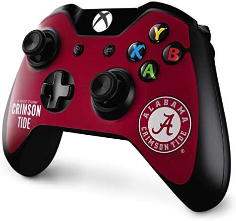 Skinit Decal Gaming Skin Compatible with Xbox One Controller - Officially Licensed College Alabama Crimson Pride Design