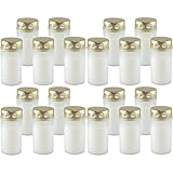 Unbekannt Grablicht Brenner Nr. 3 mit Golddeckel Weiss, Dauerbrenner, 5er Set, Grabkerzen, Tagebrenner