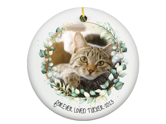 CAT MEMORIAL Holiday Decor Pet Ornament Personalized Cat Loss Gift Cat Memorial Gift Cat Sympathy Gift Custom Cat Lover Gift