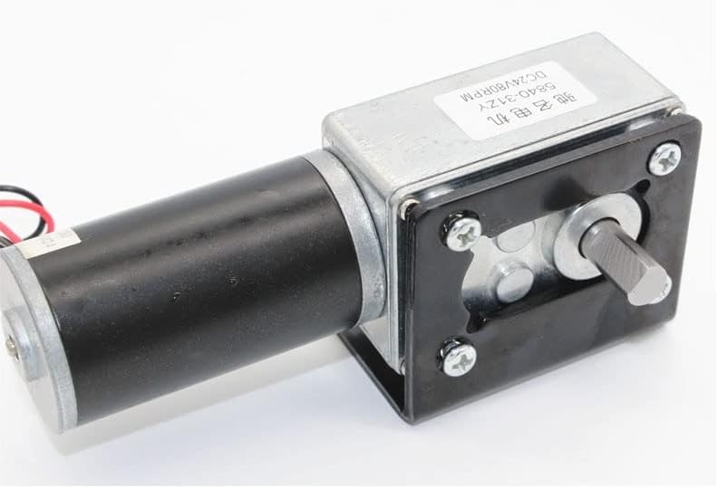 31ZY permanent magnet DC worm gear motor 12v24V curtains billboard motor 5840 tooth box - (Speed(RPM): 7rpm, Voltage(V): 24V)